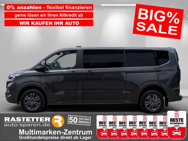 Ford Tourneo Custom L2 Titanium 8S 5Jahre+Navi+virtCP+Kamera+SHZ+PDC+Privacy+KeyFree