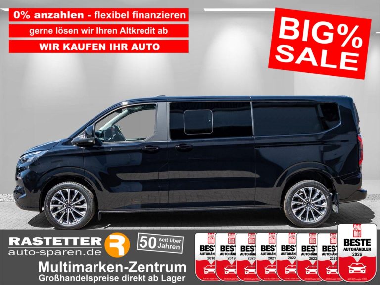 Ford Tourneo Custom L2 Titanium X 8S 5Jahre+Leder+19Z+Navi+SYNC4+ACC+360+eSitz+3Zonen+KeyFree