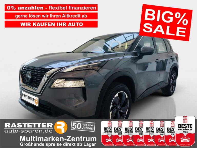 Nissan X-Trail acenta 7Sitze+ACC+Kamera+NiConnect+iKey+18Z+3Zonen+Sitzhzg+virtCP+PDC