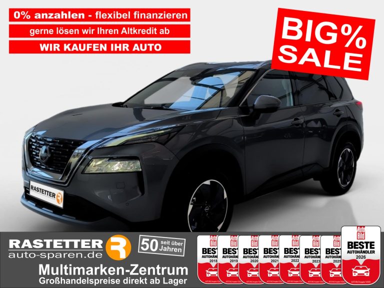 Nissan X-Trail n-connecta 7Sitze+eHeckkl+ProPilot+360+iKey+Navi+ACC+Privacy+virtCP+3Zonen+SHZ+PDC