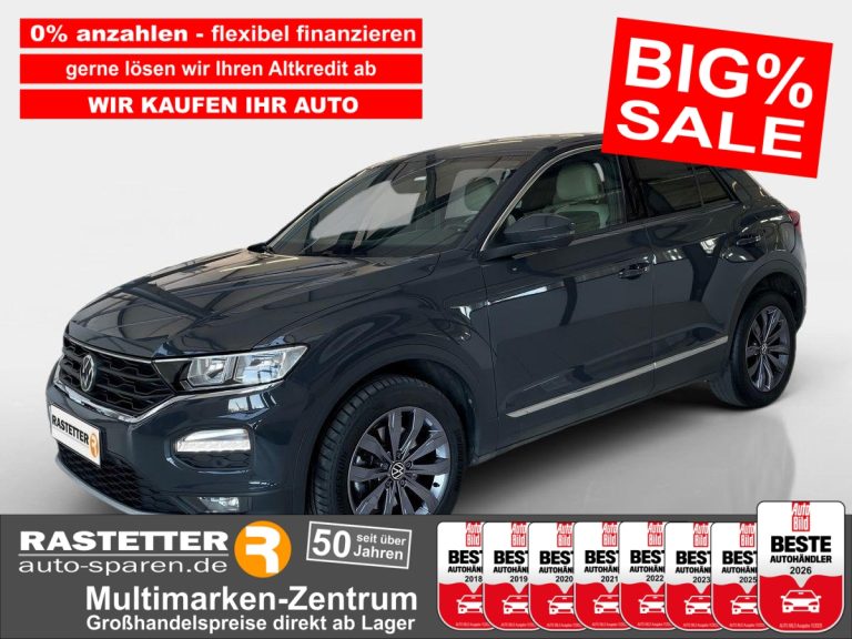 VW T-Roc DSG 4M Sport Leder+Navi+ACC+Kamera+17Z+PDC+Privacy+Klimaaut+Winter