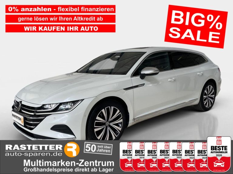 VW Arteon Shooting Brake DSG Elegance Leder+PanoSD+Matrix+Navi+ACC+Memo+360+ParkAss+Akustik