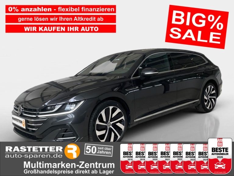 VW Arteon Shooting Brake TSI DSG R-Line Leder+PanoSD+Harman+19Z+Matrix+Navi+HUD+360+ParkAss