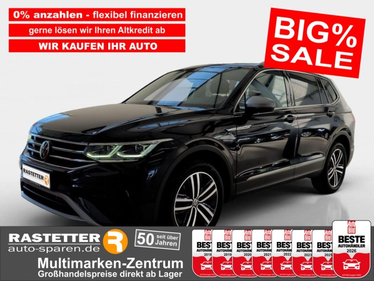 VW Tiguan Allspace TSI DSG 4M Elegance PanoSD+19Z+Standhzg+AHK+Navi+HUD+360+ParkAss+Matrix