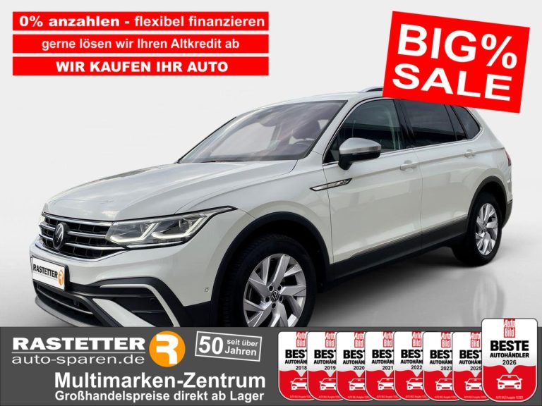 VW Tiguan Allspace TDI DSG Life Harman+AHK+Matrix+IQ.DRIVE+Navi+HUD+Kamera+ParkAss