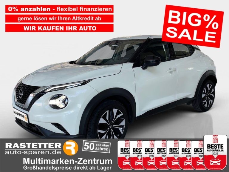 Nissan Juke DIG-T DCT acenta Navi+Komfort+Kamera+LED+SHZ+Klimaaut+Temp+DAB+Bluet