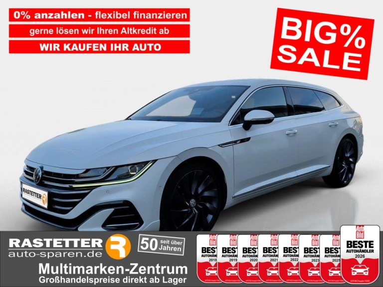 VW Arteon Shooting Brake DSG 4M R-Line Leder+PanoSD+Harman+20Z+Standhzg+Matrix+Navi+HUD+360+ParkAss
