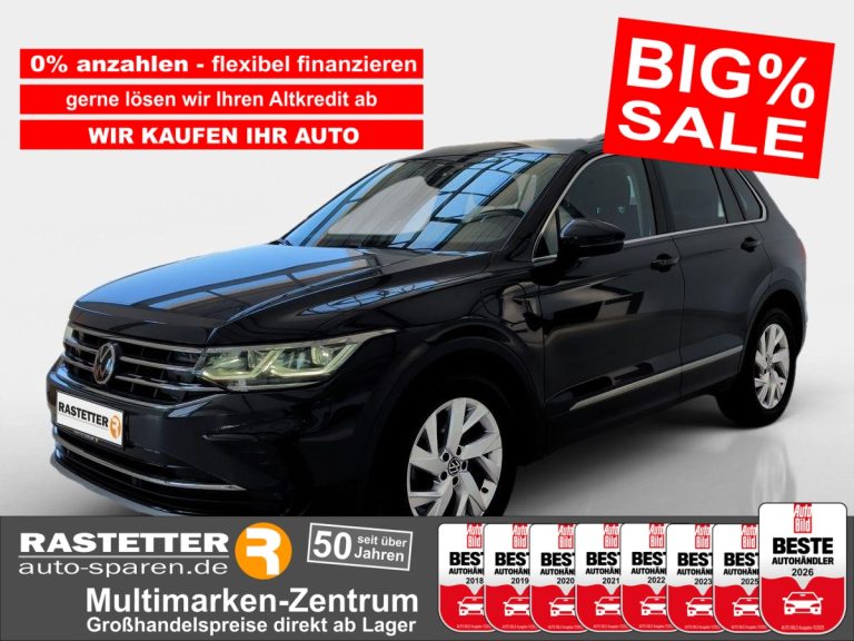 VW Tiguan eHybrid Elegance AHK+Navi+eHeckkl+Matrix+ACC+Kamera Matrix4xSHZ AHK
