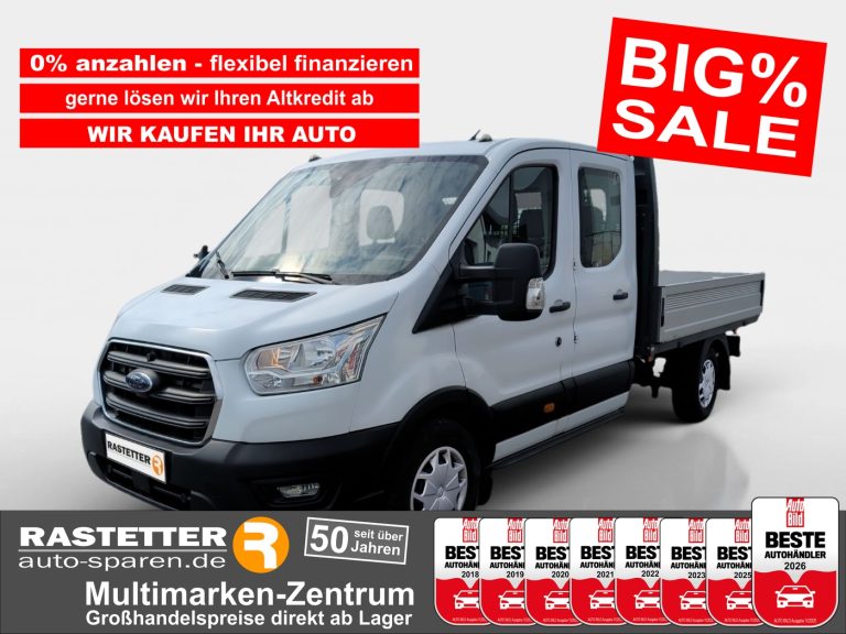 Ford Transit Pritsche 350 L3 DK Trend 7Sitze+Leder+AHK+Klima+el.Spiegel AHK