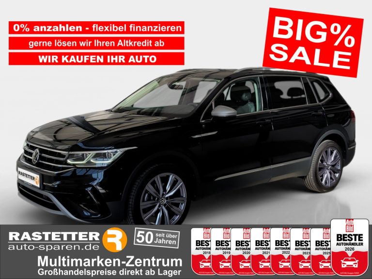 VW Tiguan Allspace TDI DSG 4M Elegance Leder+PanoSD+20Z+HUD+360+Navi Matrix Leder