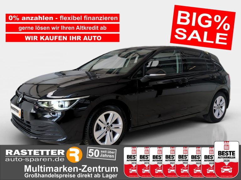 VW Golf VIII TSI Life AHK+Harman+Standhzg+Navi+ACC+eSitz AHK Sound StandhzgeSitz