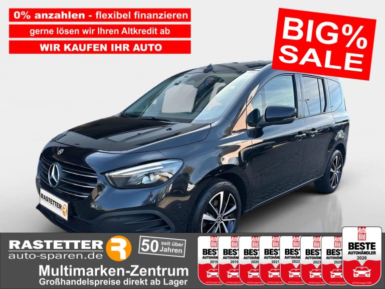MERCEDES-BENZ T 180 d Aut LED+Navi+Temp+Kamera+ParkAss+SHZ+Klimaaut+Keyless+LMF+DAB+USB+eFH+MFL+ESP+ABS+Metallic