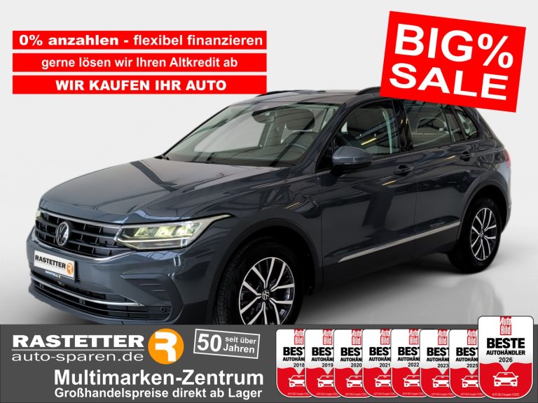 VW Tiguan TDI DSG Life AHK+Navi+ACC+Kamera+Ambiente+3Zonen+LED+17Z+PDC