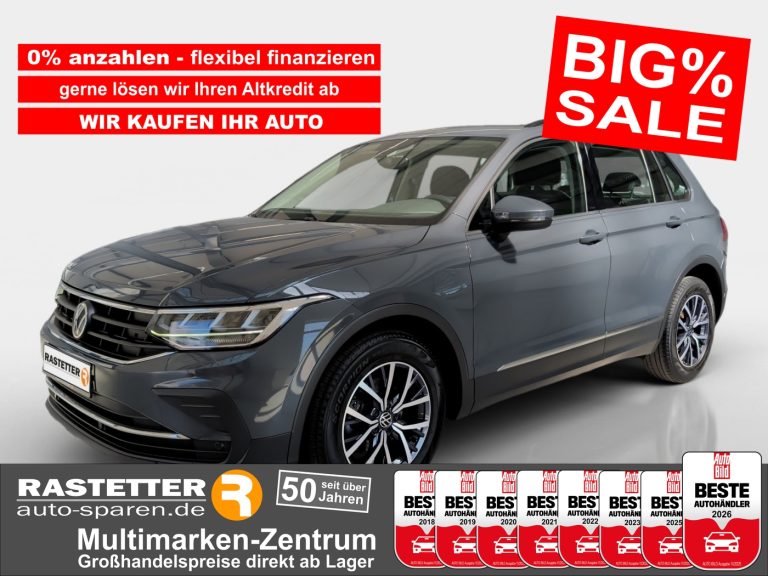 VW Tiguan TDI DSG Life AHK+Navi+ACC+Kamera+Ambiente+3Zonen+LED+17Z+PDC